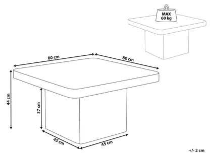 Salontafel met travertineffect
