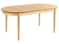 Uitschuifbare eettafel van licht essenhout, 180/220 cm, 90 cm